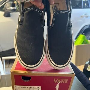 Vans Black Slip-On Sneakers